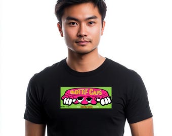 Retro Food Brands &quot;BottleCaps&quot;  : Unisex Softstyle T-Shirt