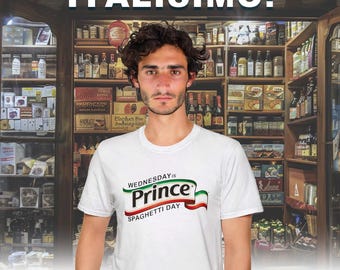 Fête du prince spaghetti : t-shirt souple unisexe