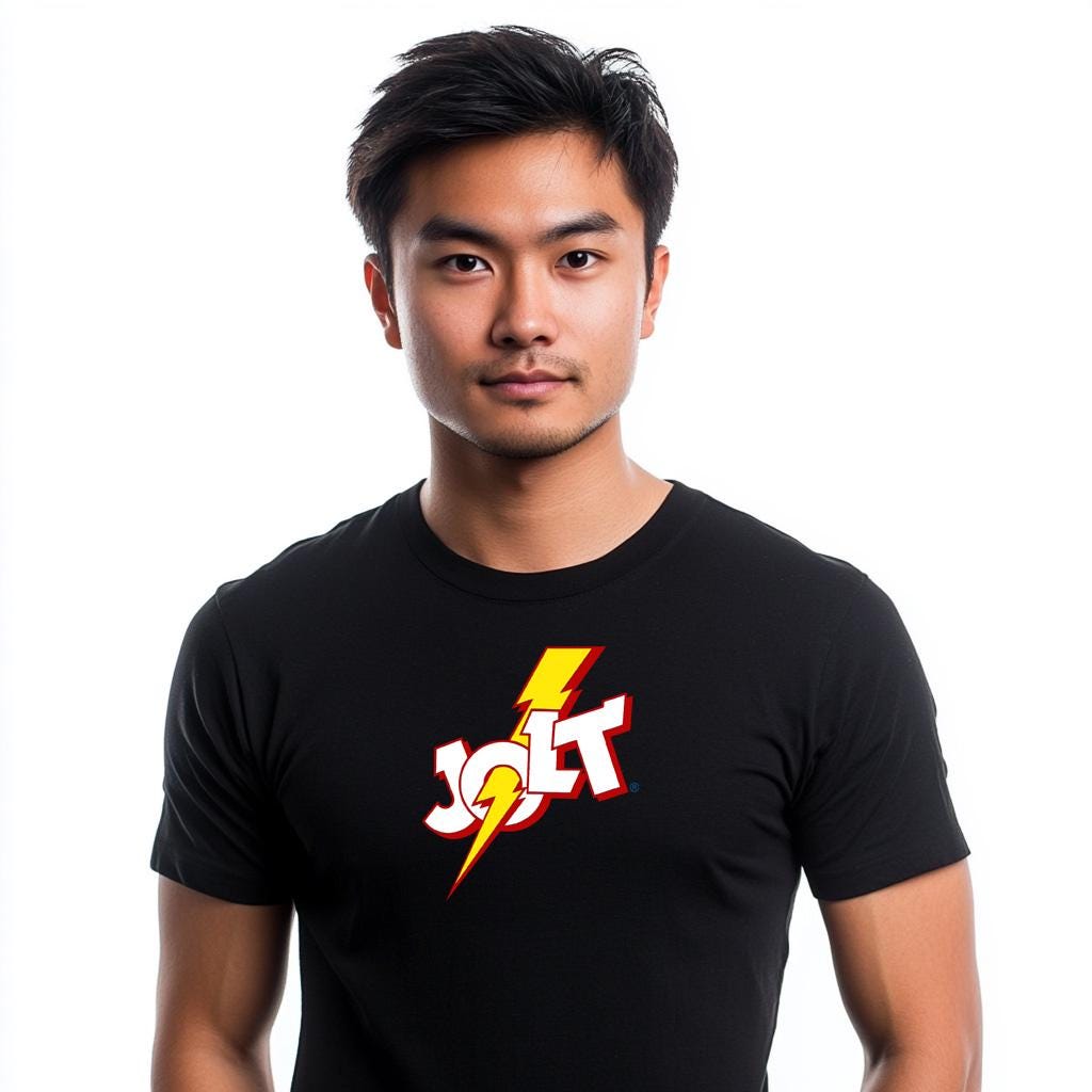 ジョルトコーラ販促品【のぼり汚れ有り】と新品【Tシャツ】 ジョルトコーラ販促品【のぼり汚れ有り】と新品【Tシャツ