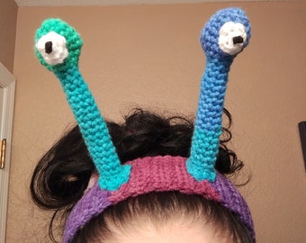 Sluggie Snail Headband Crochet PATTERN
