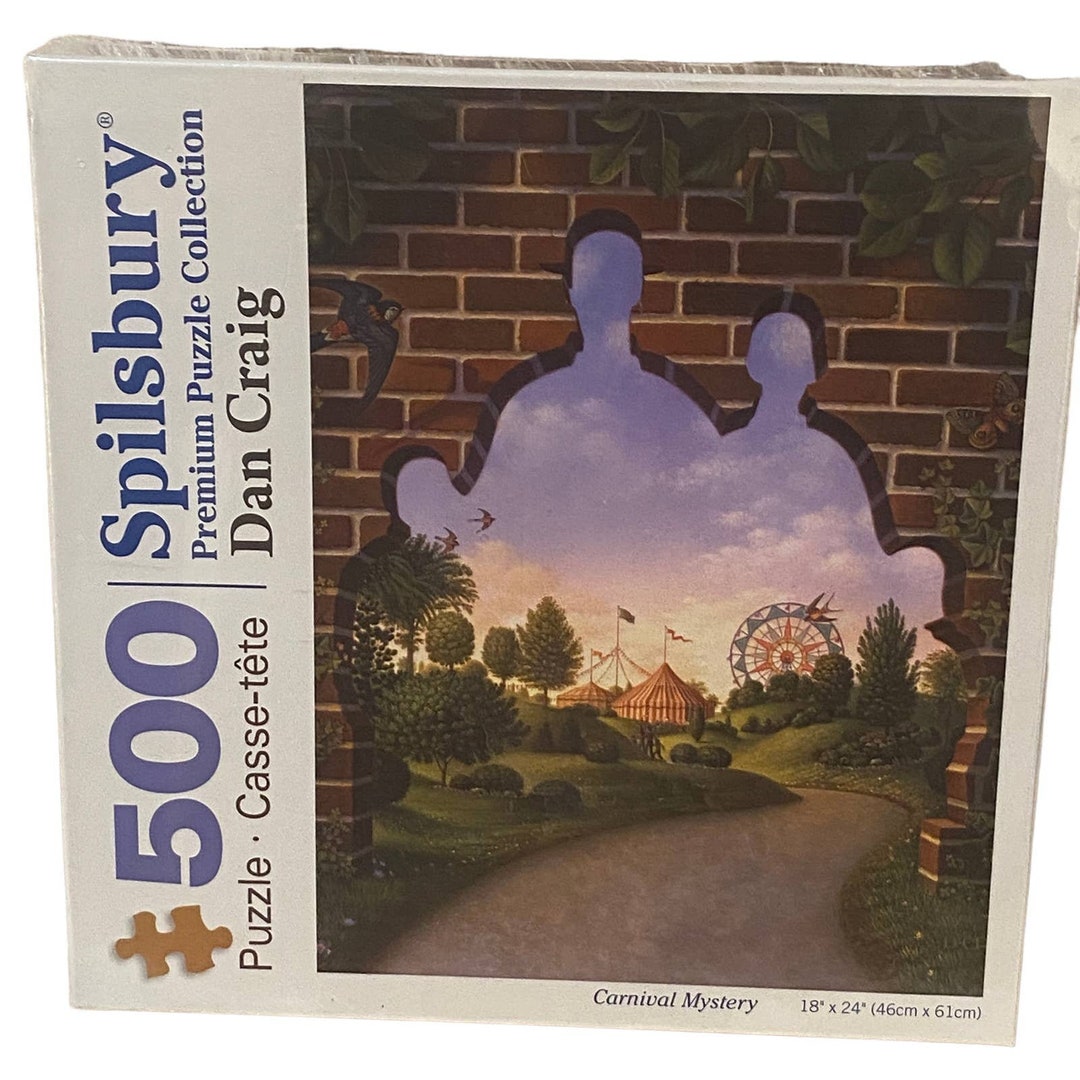 500 Piece Spilsbury Carnival Mystery Jigsaw Puzzle Great Etsy