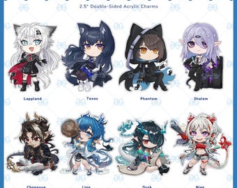 Arknights Charms - 2.5in Double-Sided Acrylic Keychains