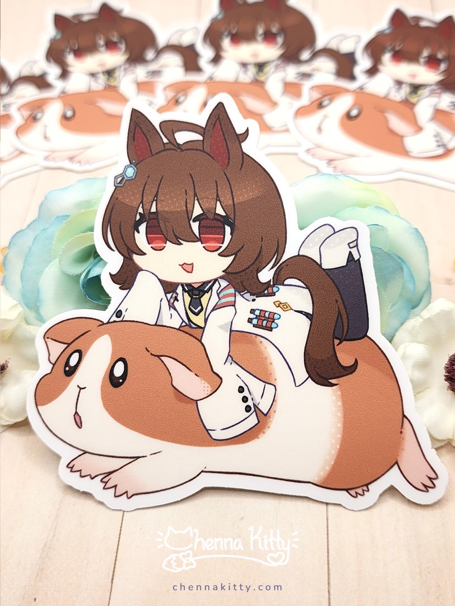 Agnes Tachyon and Guinea Pig - Umamusume 3in Vinyl Sticker - Etsy
