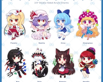 Touhou Charms Vol. 2 - 2.5in Double-Sided Acrylic Keychains