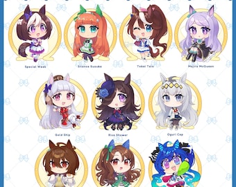 Umamusume Acrylic Pins