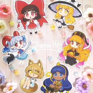 Touhou Chibi 3&quot; Vinyl Stickers