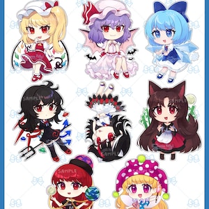 Touhou Charms Vol. 2 - 2.5in Double-Sided Acrylic Keychains