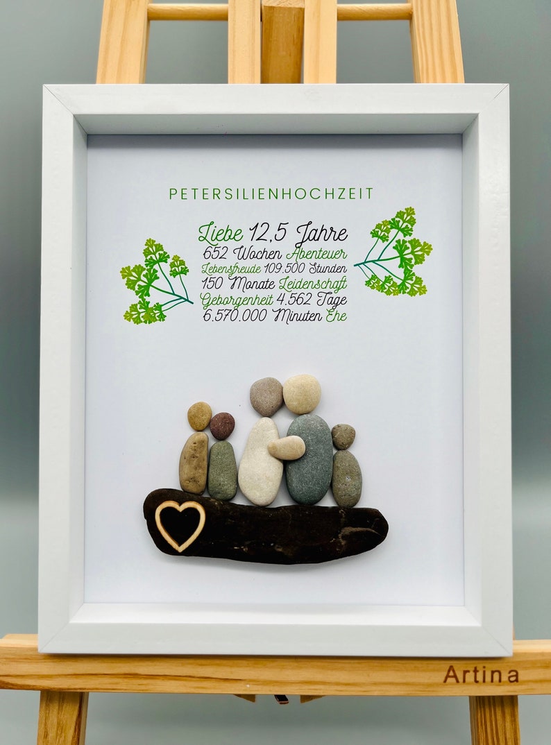 Unique gift parsley wedding Custom Mural Parsley Wedding Personalized gift for 12.5 years of marriage image 10