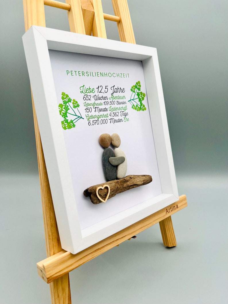 Unique gift parsley wedding Custom Mural Parsley Wedding Personalized gift for 12.5 years of marriage image 4