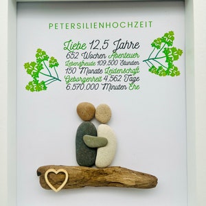 Unique gift parsley wedding Custom Mural Parsley Wedding Personalized gift for 12.5 years of marriage image 2