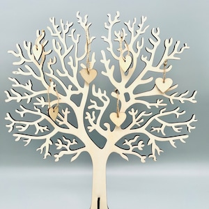 Wishing tree guest book wedding | Tree of Life Guestbook | special guest book with 50 hearts