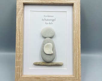 Geschenk Wanddeko | Custom Wandbild Schutzengel | Geschenk Taufe, Geburtstag, Abschluss | Ein kleiner Schutzengel für dich