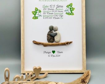 XL Unique Gift Parsley Wedding | Custom mural A3 parsley wedding | personalized gift 12.5 years of marriage