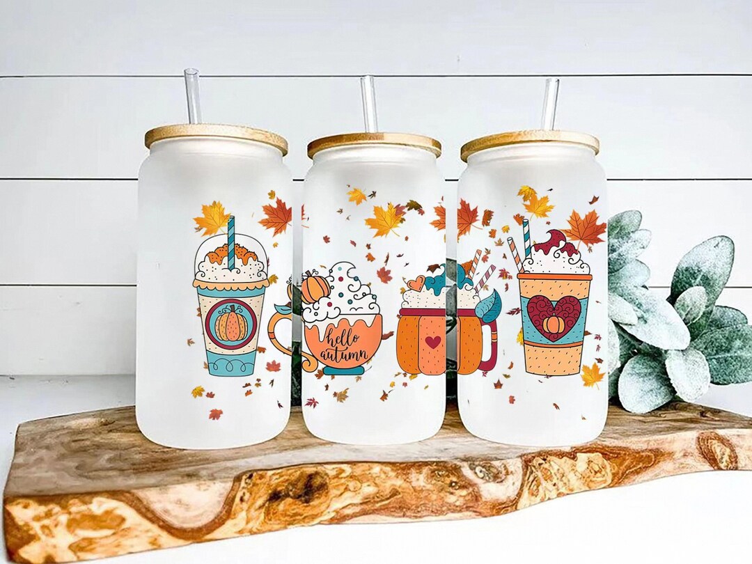 Custom 16oz Frosted Glass Coke Can Cup With Straw Trendy Etsy