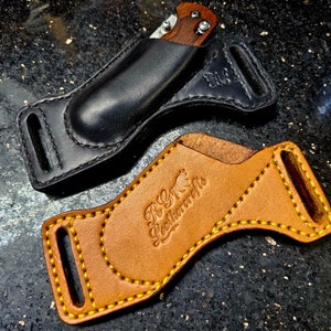 Leather knife sheath