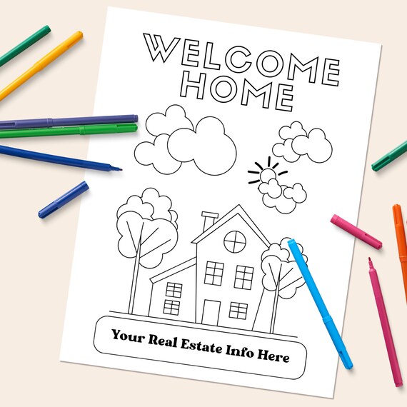 10 Open House Kid Activity Sheets Real Estate Marketing Bundle Coloring Pages for Child Realtor Supplies for Event and Agent Home Showings
