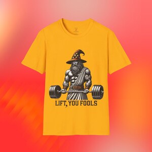 Unisex Softstyle Lift you Fools Vintage T-shirt Gandalf Designer Light Fit Comfort Colors Durable High Quality Casual Outdoor Wear Shirt Tee