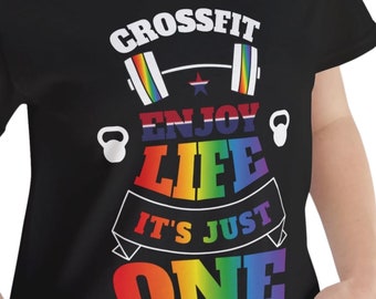 Crossfit Pride Gym T-Shirt, Patriotic Activewear