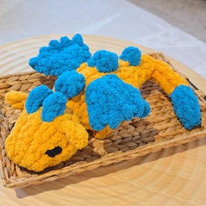 Handknit Baby Dragon Pattern With Video Tutorial  with FREE Modification Guide for Toothless-inspired Dragon Plushie