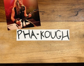 PHA KOUGH Sticker | James Hetfield Gitarren-Aufkleber | Metallica 1988 | Gibson Entdecker 1984