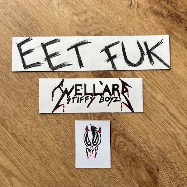 EET FUK-sticker | James Hetfield gitaarsticker | Metallica1989 | ESP Mx220