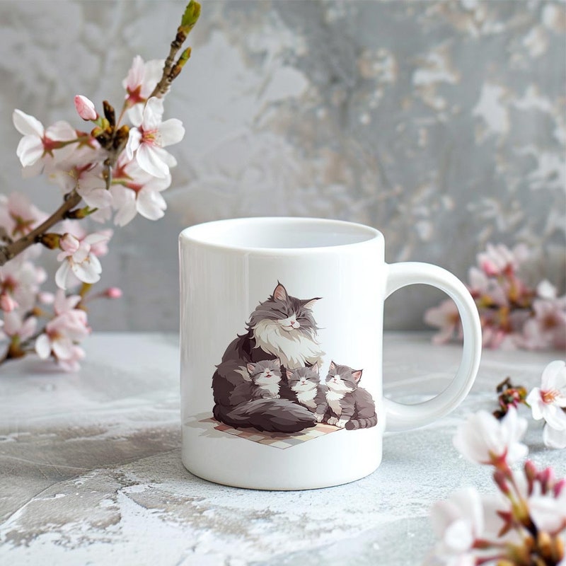 Spannende Tasse Mit Katzenmotiv Ebenbild