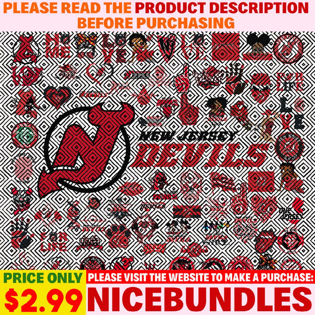 78 Files New Jersey Devils Team Bundles Svg New Jersey Devils Etsy