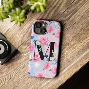 Initial Custom Iphone Case, Tough Phone Case, Personalized iPhone Case, Custom Initial Iphone case, Glossy Phone case, Gift for Her