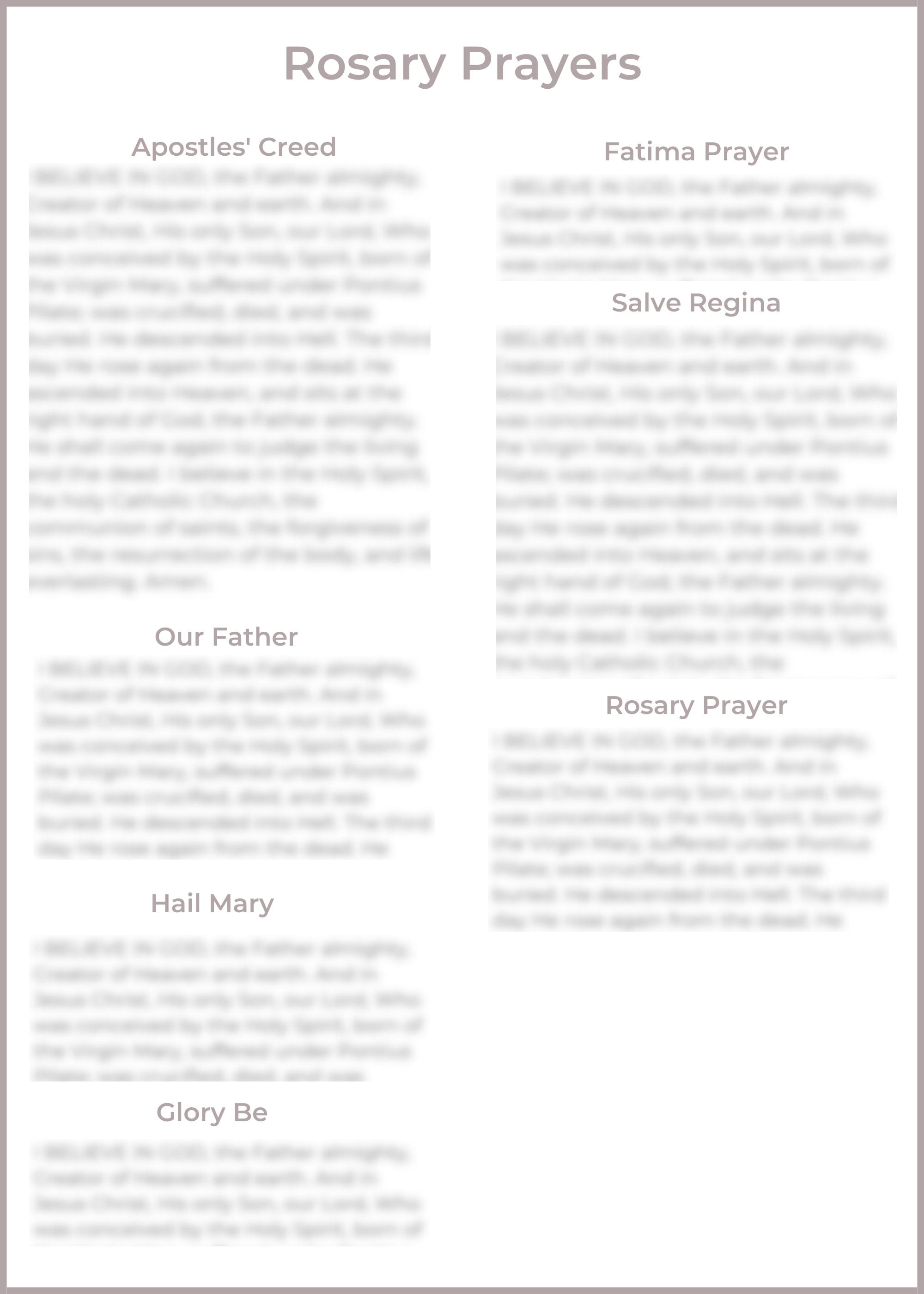 Printable Rosary Prayer In English Printable Templates Web2/how To Pray ...
