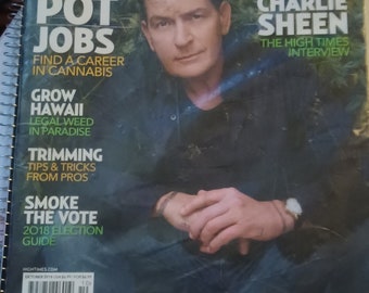 Rare Charlie Sheen High Times plastique non ouvert