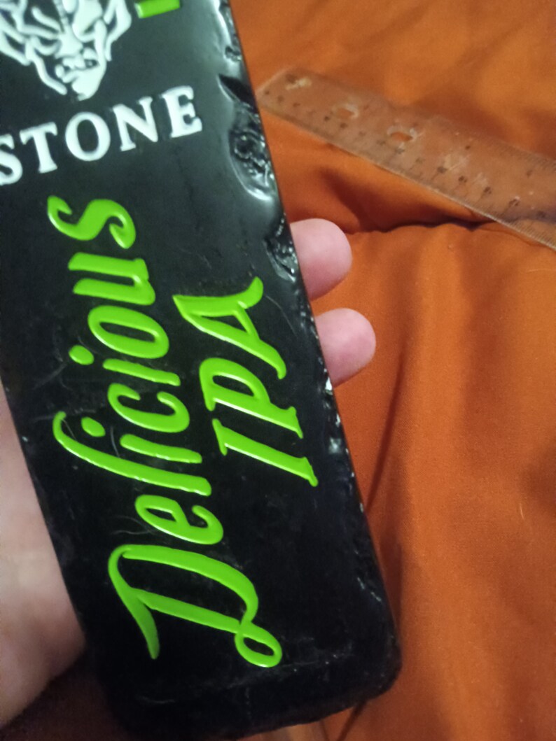 Stone IPA Green Devil Beer Tap Handle Etsy