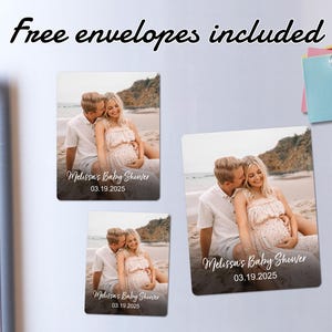 Custom Fridge Magnet with Photo/Baby Shower Magnet Favor for Guest/Personalized Photo Magnet/Custom Gift for Baby/Home Decor/Family Photo