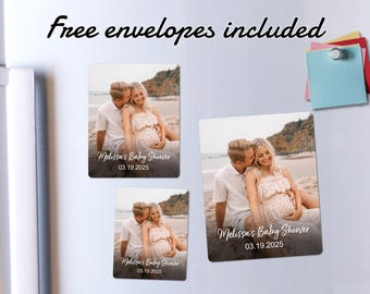 Custom Fridge Magnet with Photo/Baby Shower Magnet Favor for Guest/Personalized Photo Magnet/Custom Gift for Baby/Home Decor/Family Photo