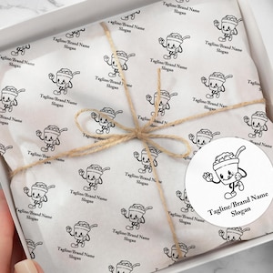Benutzerdefiniertes Logo Seidenpapier / personalisiertes Seidenpapier für Geschenke / Markenblätter für Firmengeschenke / Hochzeiten / Geschäftsverpackung / Produktverpackung
