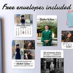 Personalized Fridge Magnets Custom Photo Magnets for Her Bulk Graduation Wedding Party Favors PHD Graduation College Graduation Gift for Him