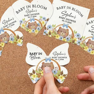 Bulk Plantable Seed Paper Cards, Seed Paper Baby Shower Thank You Favors, Wildflower Seed Congratulation Gift, Wedding Favors, Birthday Gift