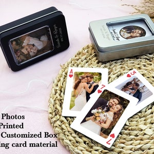 Custom Wedding Playing Card Personalize Photo Album Alternative Family Photo Gift Party Game Card Favor Wedding Guestbook Picture Poker Card