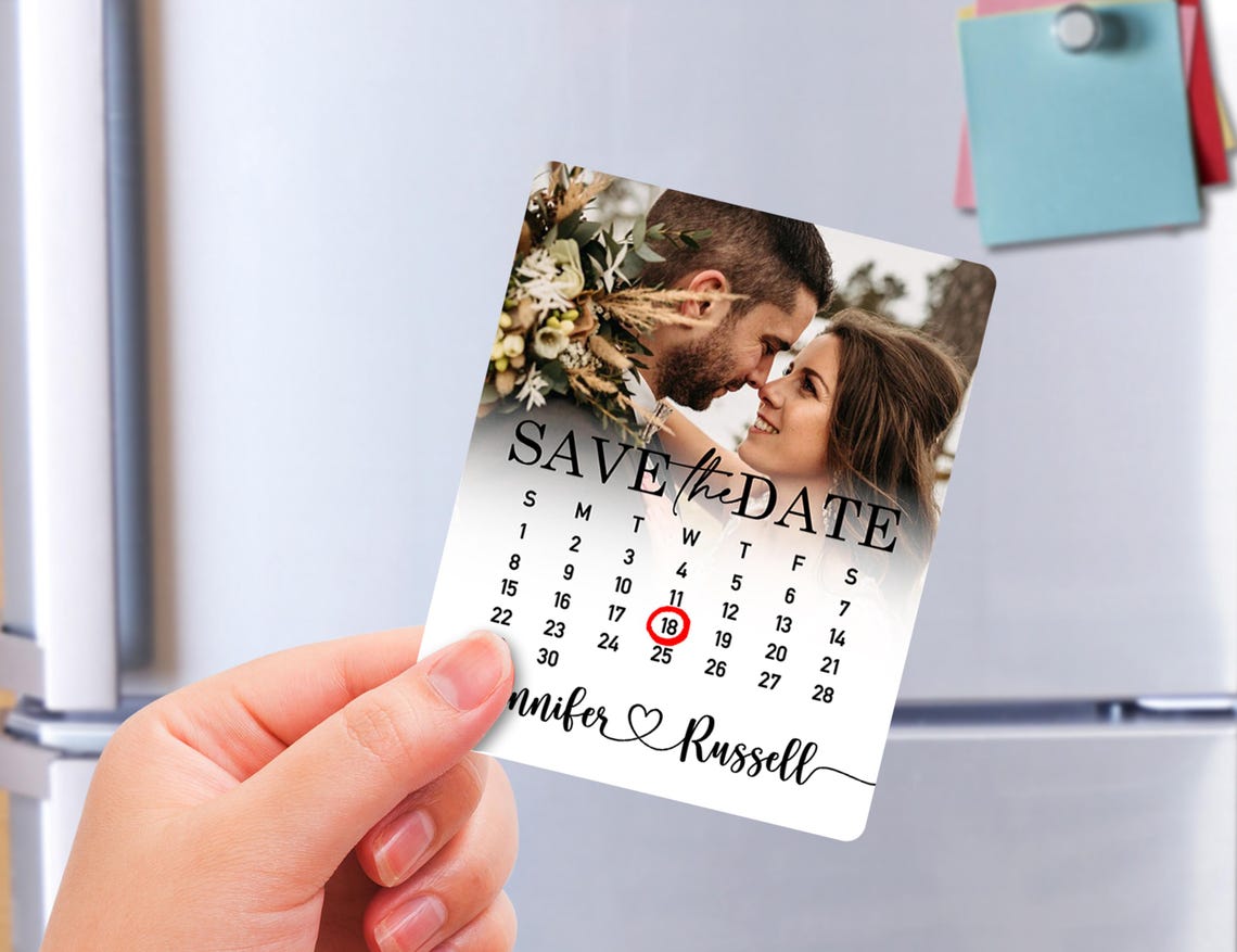 Wedding Save the Date Photo Magnets/photo Wedding Invitations/custom ...