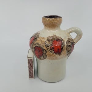 Strehla Fat Lava Vase - GDR ceramics - 13 cm high - 70s - Vintage - East Germany - East German Pottery GDR - Ceramic vase GDR