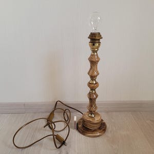 オニキス大理石ランプベース - Edler Stein E. G. Zimmermann - テーブルランプ - 70年代 - ヴィンテージ - ミッドセンチュリー - テーブルランプ - オニキス大理石ランプベース