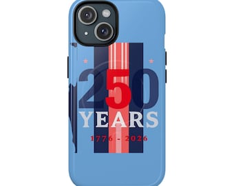250 Years 1776-2026 Patriotic Phone Case | Anniversary USA Flag Stripe