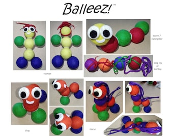 BALLEEZ! Eco-friendly wool ball construction toy (craft kit)