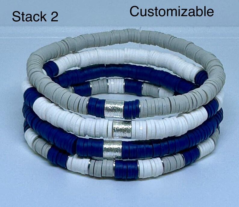 Dallas Cowboys Game Day Bracelet Set, Dallas Cowboys, Beaded Bracelets ...