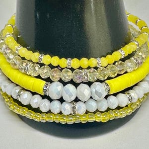Lemonade Bracelet Set, Stacking Bracelets, Stanley Cup Boot Topper Bracelets