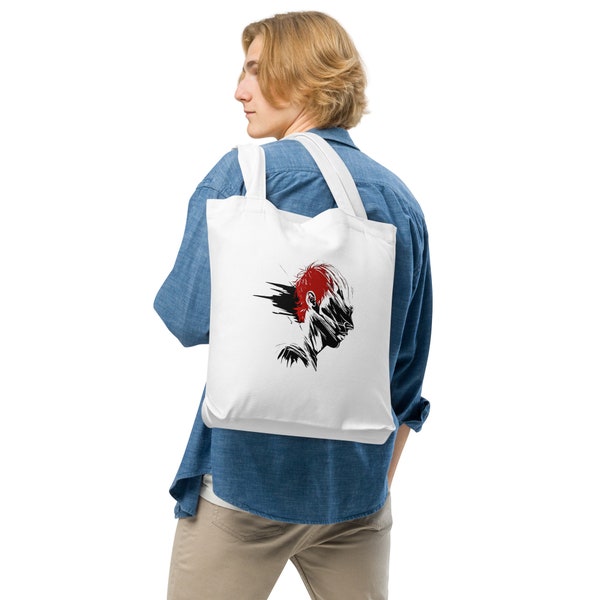 Canvas Tote Bag - Umhängetasche - Library Bag, Shopping Carrier - 'Connor' design