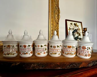 Spice Jars, Moutiers Pottery