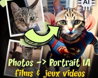 Transformez les photos de votre chat en portrait grâce à l'Intelligence Artificielle - Édition Films & Jeux Vidéos