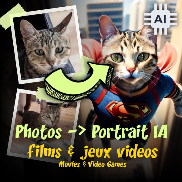 Transformez les photos de votre chat en portrait grâce à l'Intelligence Artificielle - Édition Films & Jeux Vidéos