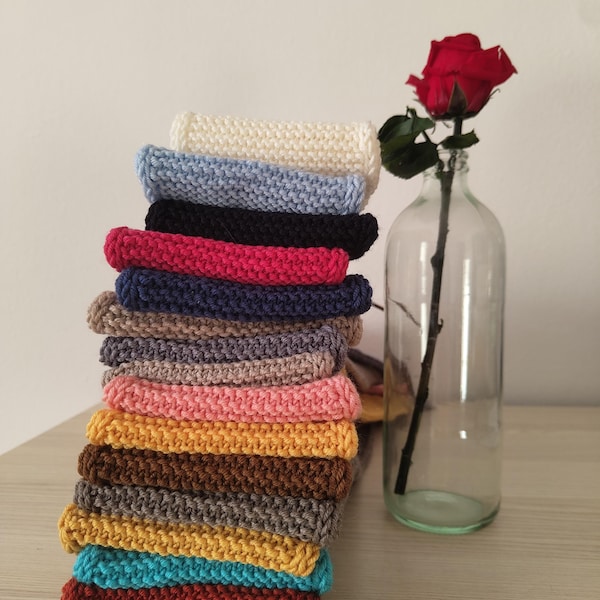 100% Merino Wolle Sophie Schal handgestrickt 120 cm langes Halstuch