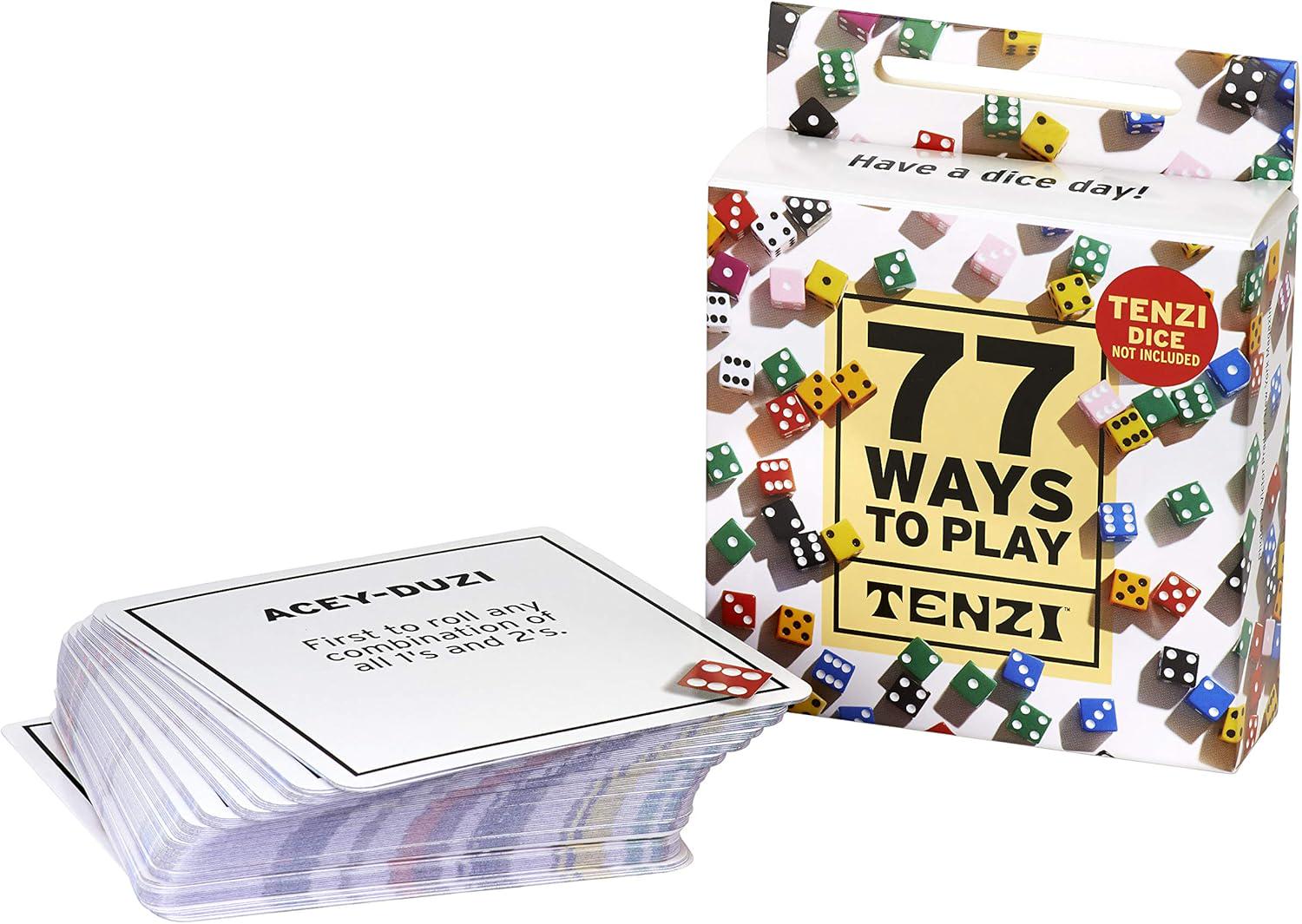 Tenzi Card Set Examples TENZI 77 Ways to Play the Add-on Card Set for the Dice Party Game ...